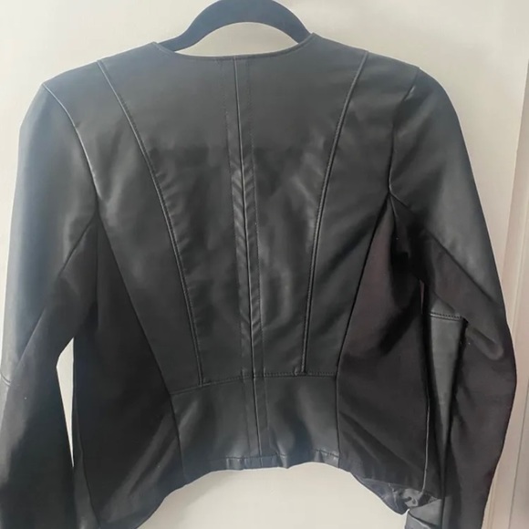 Dynamite black fake leather jacket - Picture 2 of 3